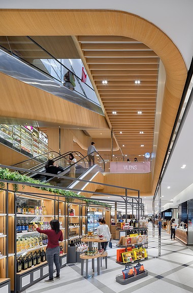 People shopping at a store.